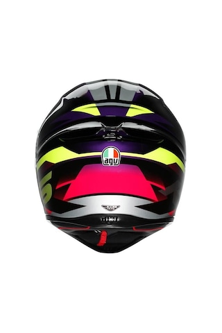 Agv K1 S Fastlap Siyah Mor Pembe Motosiklet Kaskı.