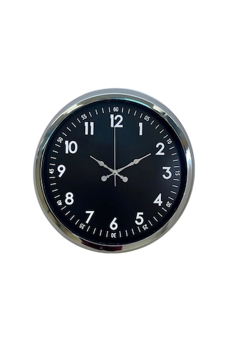 Zentime 40 Cm Krom Şık Duvar Saati Çok Renkli