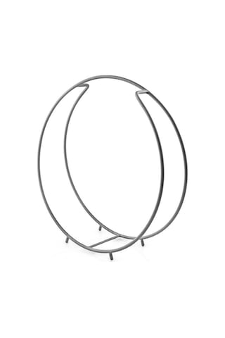 Odun İstifleme Rafı Yuvarlak Tasarım Metal Odunluk