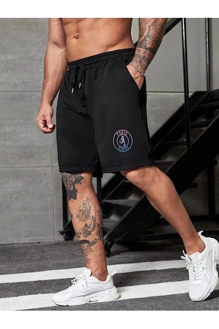 Altamira Erkek Siyah Oversize Şort 001