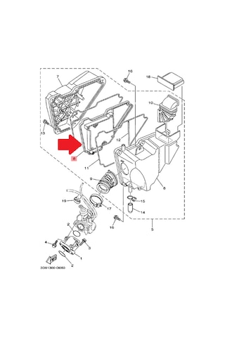 Yamaha YBR125 ED Hava Filtresi 5VL-E4450-03