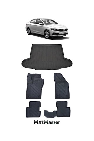 Fiat Egea Sedan 2023 Model 5d Premium Ekstra Havuzlu Paspas Ve Bagaj Havuzu Set