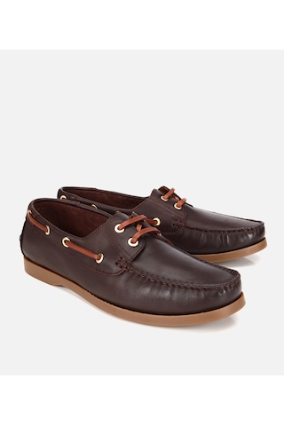 Hotiç Erkek Deri Kahverengi Bağcık Detaylı Günlük Loafer 02ayh319730a480 02ayh319730a480