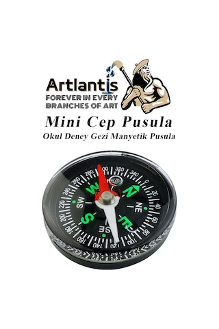 Mini Pusula 1 Adet Küçük Pusula Okul Deney Gezi Cep Pusulası Manyetik Pusula 7x30 Mm Plastik Öğrenci