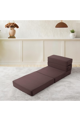 Valeria Katlanır Yatak Olabilen Koltuk Tek Kişilik Kahverengi