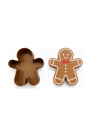 Zencefilli Adam Şekerlik Gingerbread Kapaklı Saklama Kutusu Dekoratif Çikolatalık & Konsept