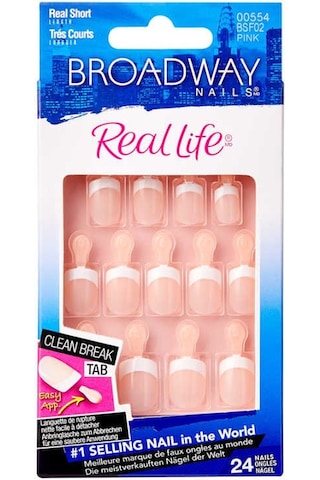 Broadway Real Life Yapıştırıcılı Takma Tırnak Kısa