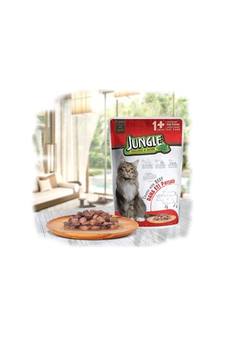 Pouch Biftekli Jelli Kedi Yaş Maması, 100 G