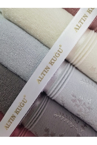 Ditsy Havlu 5 Adet - Antrasit Mürdüm Pembe Krem Gri Çok Renkli