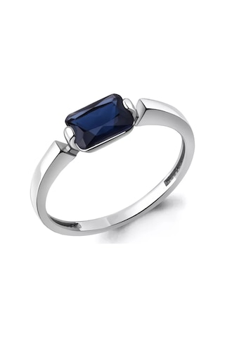 Aquamarıne 925 Ayar Gümüş Safirli Aquamarıne Yüzük 254655714 Gri