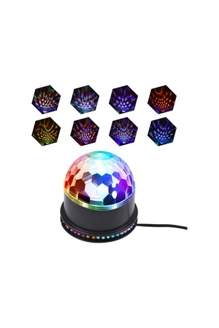 Ximistore9 Rgb Renkli Döner Sahne Işığı, 15w Güç, Abd Şarjı, Abs Malzeme Diğer