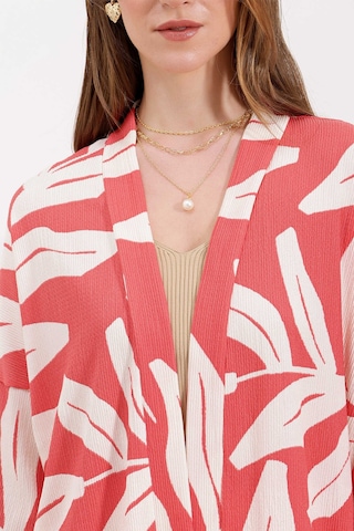 Gabria Desenli Kimono Takım Pudra