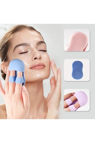 Sunup Sn-29144 Silikon Cilt Yüz El Temizleme Ve Peeling Fırçası Mor