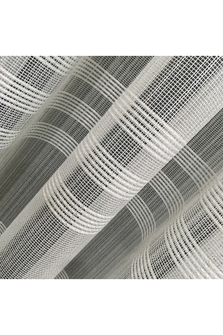 Perdefony Eteği Bantlı Düz Tül Perde Hafif Simli Ürün