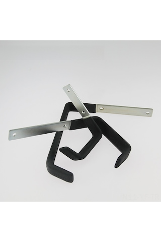 Yifomall Küçük Boy Galvanizli Kaymazsız L Tipi Demir Duvar Kanca - 15 Kg Yük Kapasitesi, Oturma Odası Ve Garaj İçin Diğer