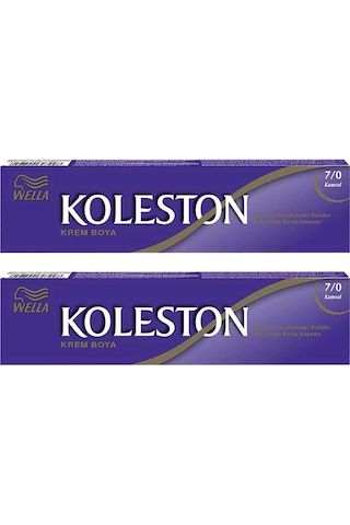 Wella Koleston Sıngle Tüp Boya 7/0 Kuraml 2x Paket