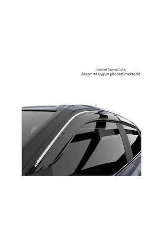 Renault Clio 4 Uyumlu İthal A+ Kalite Kromlu Cam Rüzgarlık Seti