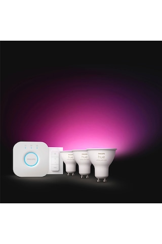 Philips Hue Gu10 Renkli Spot Akıllı Ampul 3'lü Başlangıç Seti