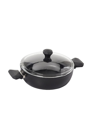 Taç Pierre Cardin 1500023290 7 Parça Diamond Cook Graniks Tencere Seti, Siyah Çok Renkli