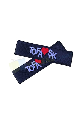 Tofaş Uyumlu Tofaşk Emniyet Kemer Pedi Nakış Işleme 2 Adet