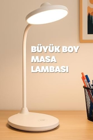 Şarjlı Masa Lambası Işık Ayarlanabilir Telefon Tutuculu Ders Çalışma Okuma Işığı Doğal Işık 1023 . 26208185