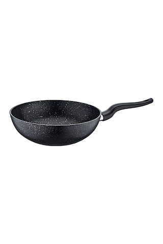 Olika Siyah Inci Granit 28 Cm Wok Tava Tek