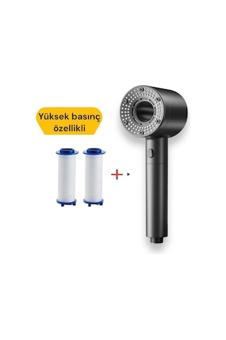 2 Adet Yedek Filtreli,yüksek Basınç Özellikli,star Stoplu Kireç Ö Gri