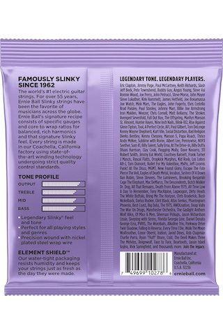 Ernie Ball P02227 Elektro Gitar Teli 010-48 Set Ultra Slinky