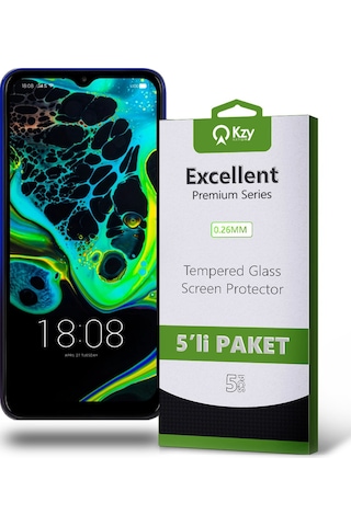 Reeder P13 Blue Max Pro 2021 ile Uyumlu Kırılmaz Temperli Ekran Koruyucu Cam Ekonomik 5'li Paket