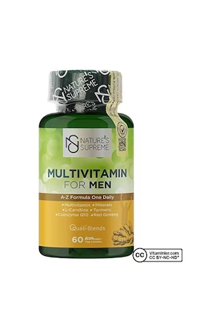 Nature's Supreme Multivitamin For Men 60 Kapsül 2 Adet
