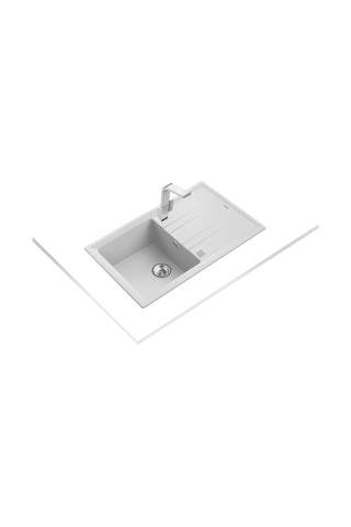 Teka Stone 50 B-Tg Tek Hazneli Tek Damlalıklı Tegranite Eviye - Beyaz - 115330026