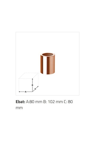 Sonia - Cylinder Tezgâh Üstü Diş Fırçalık Bakır - A.1wc.91416cu- Diğer