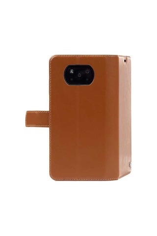 Reeder P13 Blue Max 2020 Kılıf Zore Kar Deluxe Kapaklı Kılıf Kahverengi