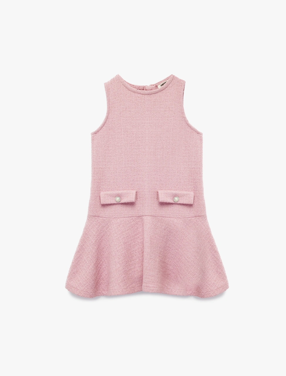 Koton Kolsuz Bisiklet Yaka Düğmeli Elbise Pembe 6wkg80044ak Gül