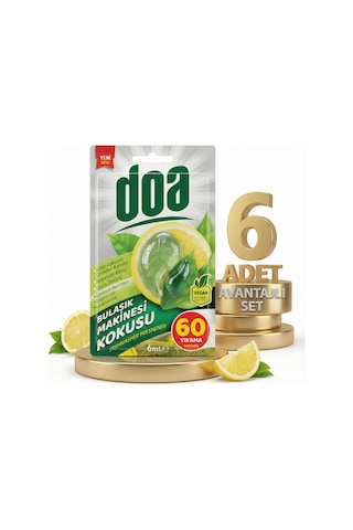 Doa Bulaşık Makinesi Kokusu 60 Yıkama 6x6 Ml