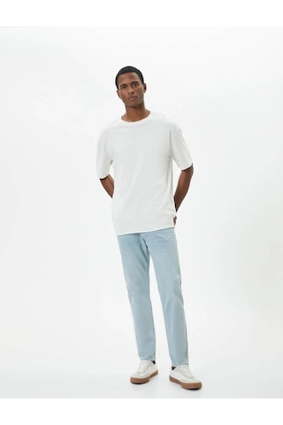 Koton Erkek Jean Pantolon Açık İndigo 4sam40055nd 24yy59000100 Y5905 Açık İndigo