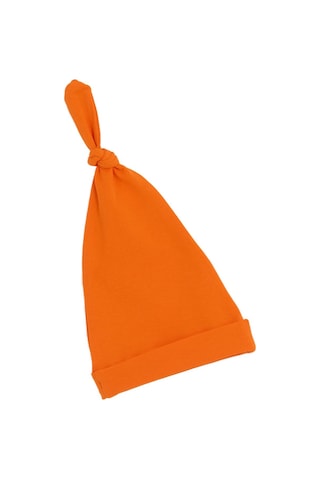 Babygiz Yenidoğan Kız Erkek Bebek %100 Pamuklu Penye Extra Yumuşak Hafif Terletmez Bere 0-6 Ay Turuncu