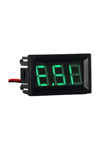2 Kablolu 0.36 İnç Voltmetre, Dc2.4v-30v Ölçüm İçin