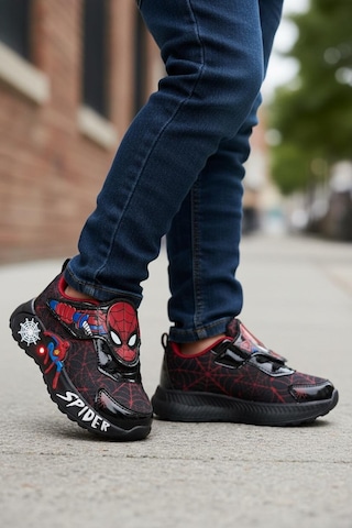 Spıderman 838 Erkek Çocuk Işıklı Sneaker Siyah