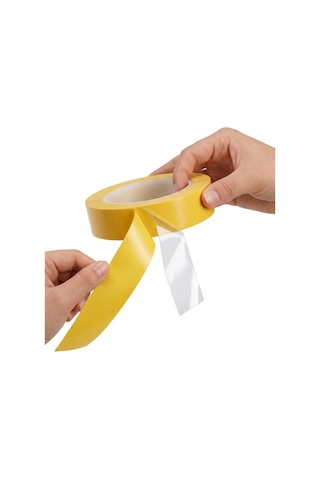 Çift Taraflı Film Şeffaf Bant Montaj Bandı 2.5 Cm 50 Mt Çok Amaçlı 1 Adet
