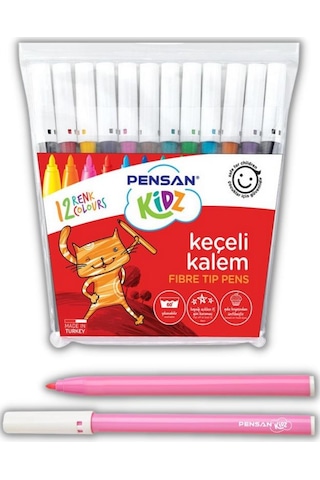 Keçeli Kalem Seti 6 Neon - 6 Pastel Ve 12 Renk Keçeli Kalem Pensa