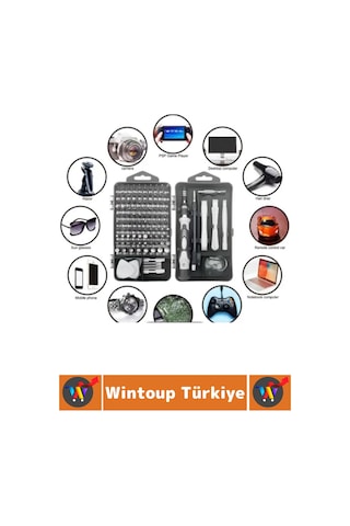 Tamirat Onarım Manyetik Uçlu Esnek Hassas Tornavida Seti 115 Parça