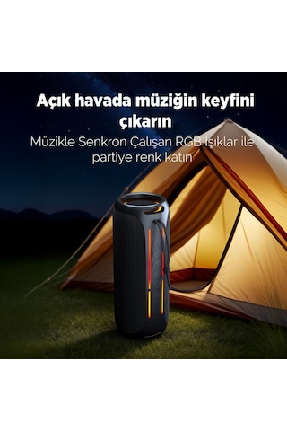 Nowgo F6 20w Rgb Speaker Su Geçirmez Taşınabilir Kablosuz Bluetooth Hoparlör Yeşil