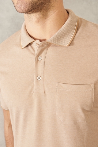Ac&Co / Altınyıldız Classics Polo Yaka Cepli Regular Fit Bol Kesim Düz Tişört - 482518226 Bej
