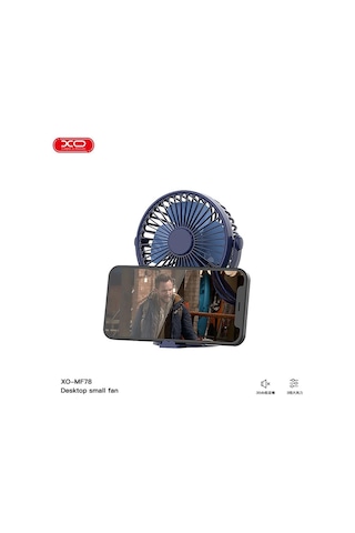 Mf78 Taşınabilir 1200mah Şarjlı Masaüstü Mini Fan 360 Dönebilir Sessiz Telefon Tutuculu Vantilatör 11083606