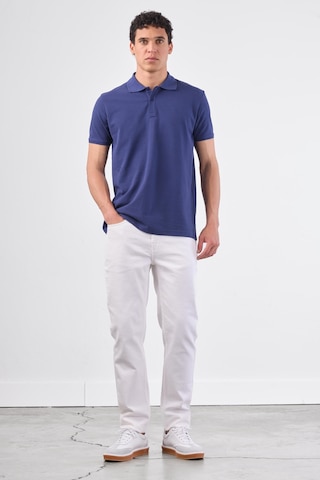 Dufy Lacivert Düz Erkek T-shirt - Slim Fit Lacivert