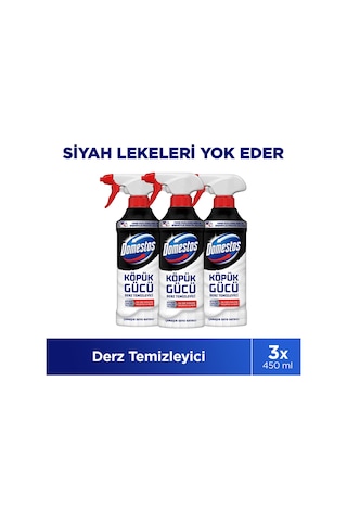 Domestos Köpük Gücü Derz Temizleyici 450 Ml X3 3'lü Set