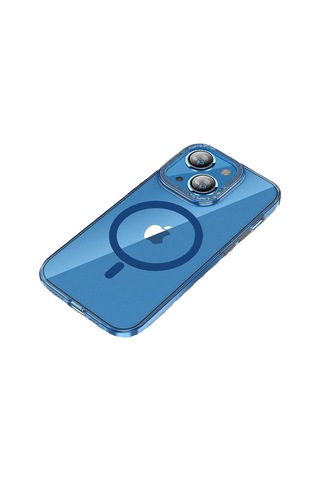 Bikapak Magfıt Apple Uyumlu iPhone 15 Mavi Kapak