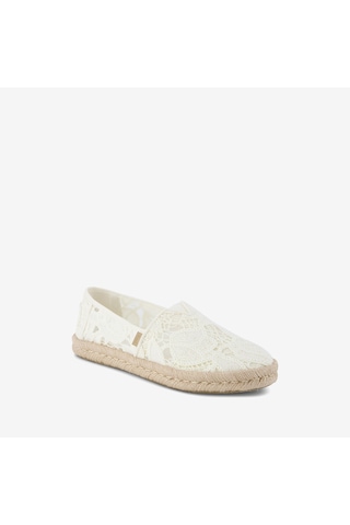 10023030 Egret Espadril Kadın 10023030 10023026 Toms Alpargata Rope 2.0 Floral Crochet