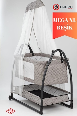 Quero Diva Anne Yanı Sallanır Beşik 0-18 Ay Gri